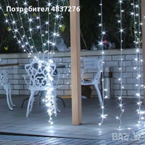 Коледна светеща LED завеса, снимка 5 - Лед осветление - 56530352