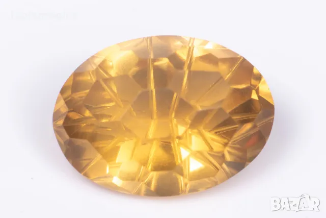 Цитрин 4.98ct VS овална fancy шлифовка #1