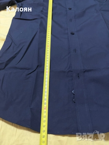 Чисто нова мъжка черна риза - размер 38/15, снимка 2 - Ризи - 51868293