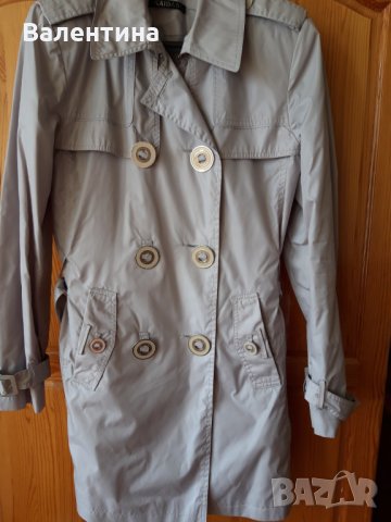 Красив дамски шлифер в сиво, снимка 4 - Шлифери - 30824180