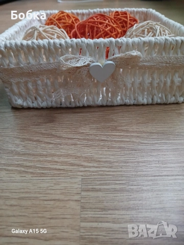 декоративна кошница, снимка 2 - Декорация за дома - 53201307