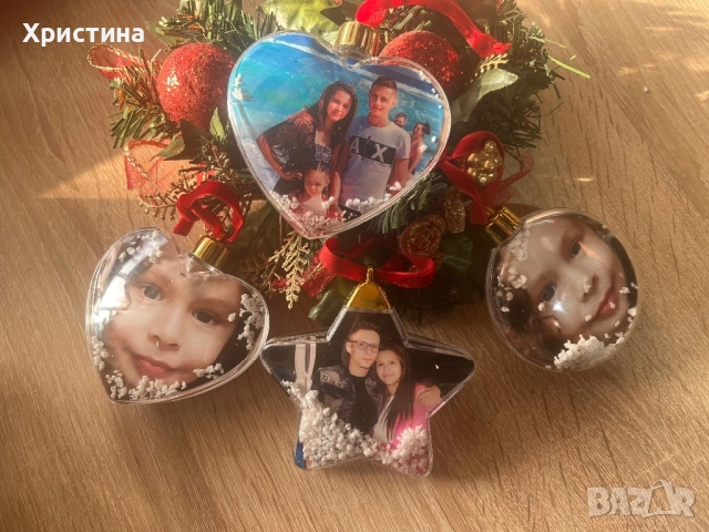 Коледни топки със снимка, снимка 2 - Коледни подаръци - 52499581
