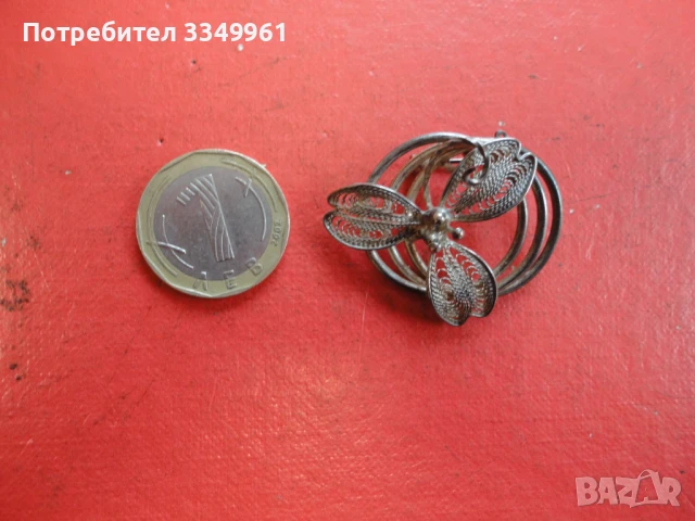 Страхотна брошка филигран 