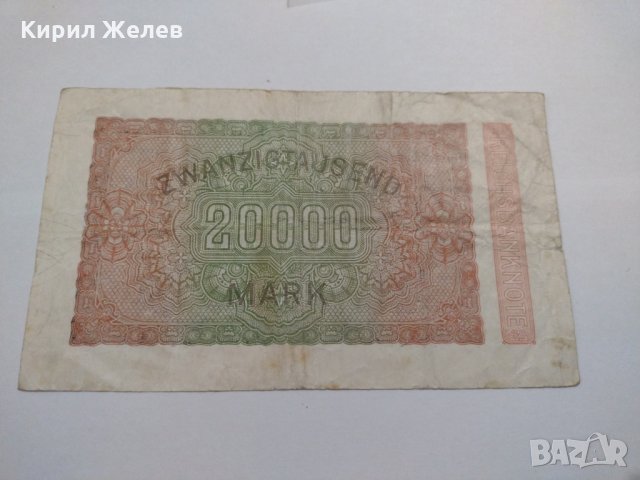 Райх банкнота - Германия - 20 000марки / 1923 година - 17986, снимка 7 - Нумизматика и бонистика - 31029947