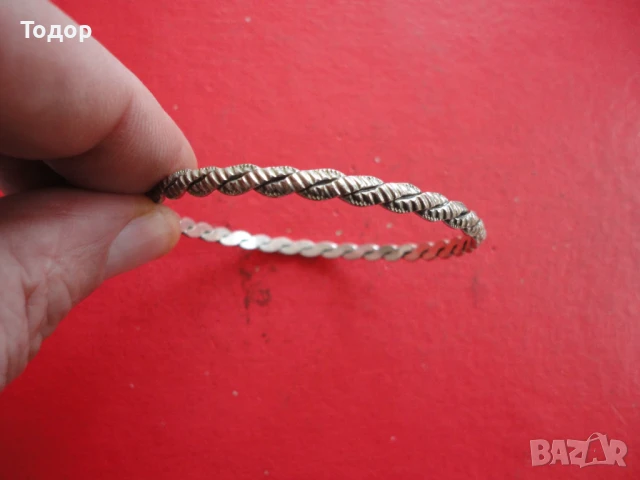 Старинна метална гривна 4, снимка 2 - Гривни - 50460577