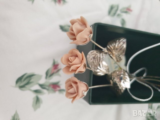 цветя от сребро, снимка 1 - Декорация за дома - 36703016