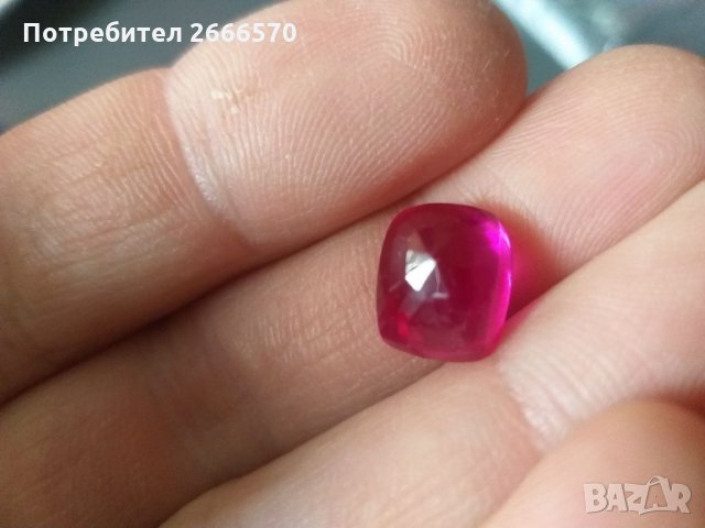 Натурален сертифициран рубелит тулмалин , рубин смарагд диамант сапфир, снимка 4 - Антикварни и старинни предмети - 35359346