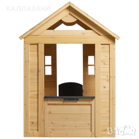 Детска Къща GINGER HOME, Дървена, Игра на Открито в Двора и Градината, 140 х 112 x 108 см. C325, снимка 3 - Други - 44670028