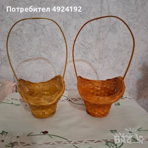 Ратанови Кошнички , снимка 3 - Декорация за дома - 56182963