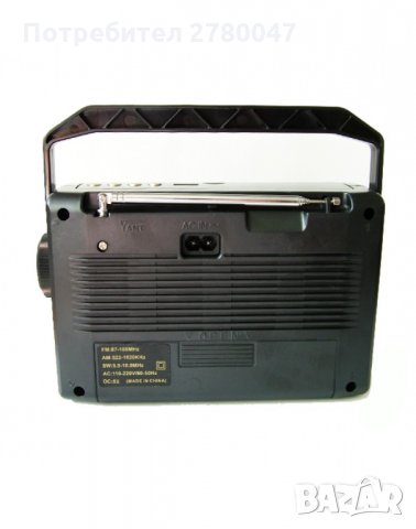 Радиоприемник с FM/AM/SW, Mp3/USB/microSD/AUX, акумулаторна батерия, снимка 4 - Радиокасетофони, транзистори - 30068984