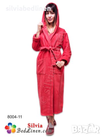 ПРОМОЦИЯ!Луксозен хавлиен дамски, мъжки халат за баня с качулка Ладик, снимка 1 - Хавлиени кърпи - 39260271