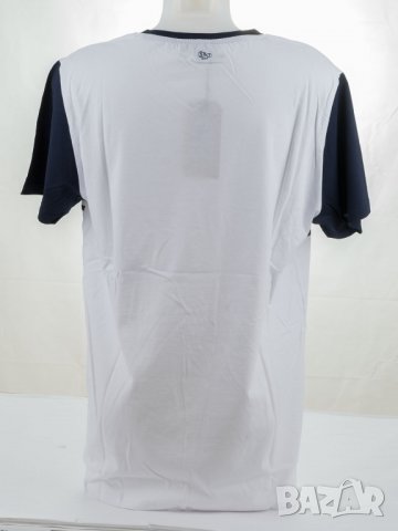 Мъжка памучна тениска в бяло и тъмносиньо марка Sir Raymond Tailor , снимка 2 - Тениски - 30991017