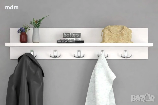 Практичен и стилен дървен закачалник за дрехи, снимка 4 - Други стоки за дома - 53287548