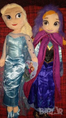 Кукла Елза и Анна-плюшени,45см. с подарък 