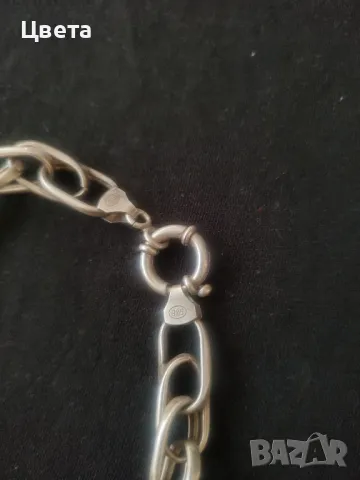 Сребърна огърлица, снимка 7 - Колиета, медальони, синджири - 48416099