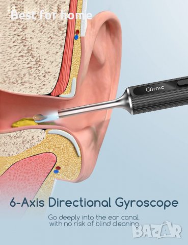 Отоскоп с камера Qimic  - смарт, снимка 8 - Други - 38502009