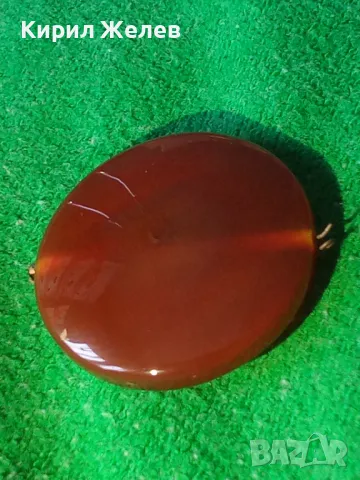 ЮВЕЛИРНО ШЛИФОВАН ПОЛИРАН КАРНЕОЛ АРТ ВИСУЛКА МЕДАЛЬОН БИЖУ 74001, снимка 12 - Колиета, медальони, синджири - 33790381