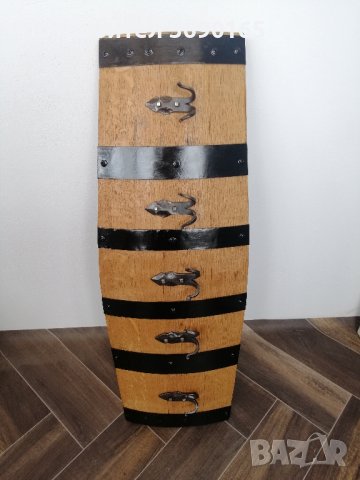 Закачалки изработени от автентични реставрирани бъчви с ръчно ковано желязо , снимка 2 - Декорация за дома - 40221046