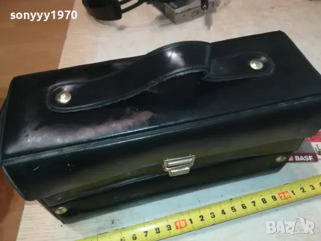 ОРИГИНАЛНА КОЖЕНА ЧАНТА ЗА 10 АУДИОКАСЕТИ 2404251025, снимка 8 - Аудио касети - 50016844