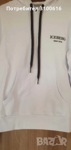 Оригинален мъжки суичър Iceberg - L размер, снимка 2 - Суичъри - 53143069