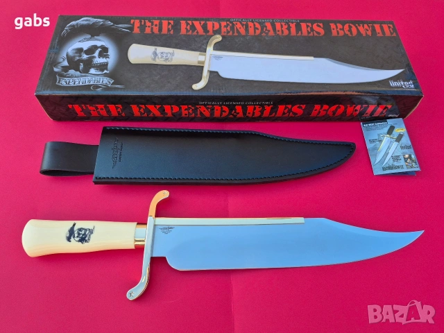 Масивен нож "THE EXPENDABLES BOWIE",Непобедимите, снимка 3 - Ножове - 53163221