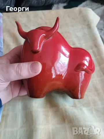 Красив керамичен бик-3, снимка 7 - Декорация за дома - 50094158