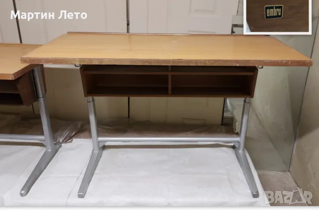 Ученически бюра. Антикварна стойност. EMBRU Swiss. 8 бр., снимка 8 - Бюра - 48903658