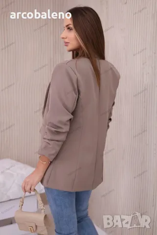 Елегантно дамско сако с ревери, 14цвята, снимка 5 - Сака - 48813146