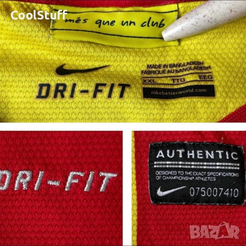 Футболна Тениска Nike Barcelona 2013/14 Размер XXL, снимка 3 - Футбол - 53933471