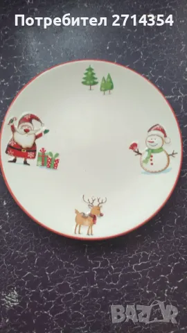 Новогодишни декорации и чиния , снимка 11 - Чинии - 48223030