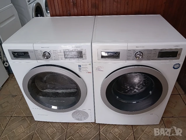 Комплект пералня и сушилня с термопомпа Бош Bosch Home Professional 8кг А+++ Made in Germany , снимка 4 - Перални - 51424907