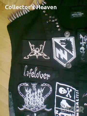 Блек метъл елек battle vest Darkthrone Mayhem Mortiis Mgla Summoning , снимка 2 - Якета - 48428111