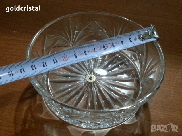 Кристална купичка, снимка 4 - Антикварни и старинни предмети - 42225497