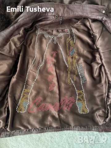 Яке Just Cavalli от естествена кожа и естествен косъм, снимка 6 - Якета - 50274781