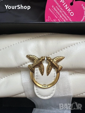 Чисто нова чанта Pinko micro puff бяла, снимка 2 - Чанти - 54048776
