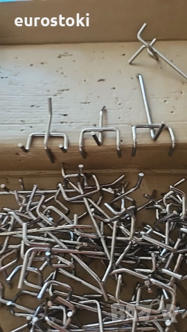 Пакет от 60  стенни куки за перфорирана дъска, за инструменти, за окачване за държачи за инструменти, снимка 8 - Етажерки - 51458293