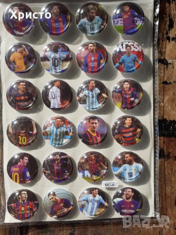 Меси стикери обемни комплект Барса и Аржентина, снимка 2 - Фен артикули - 31247519