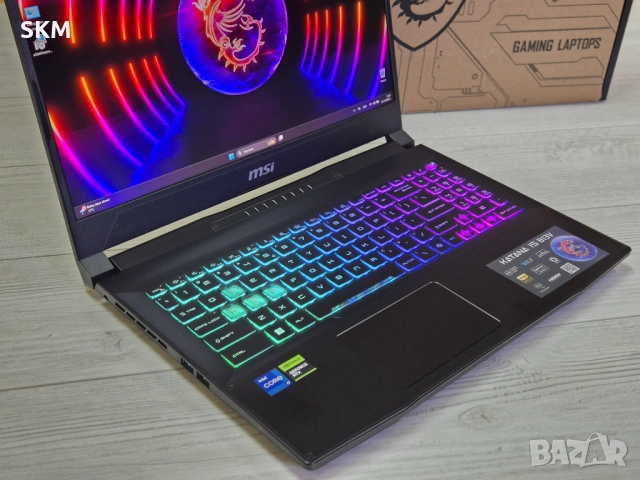 ГАРАНЦИЯ RTX4070|i7|QHD 165hz|512GB SSD|16RAM лаптоп msi мси katana катана laptop gaming гейминг, снимка 3 - Лаптопи за игри - 52490520