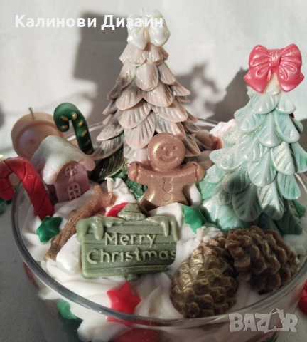 Соева свещ Зимна приказна гора , снимка 6 - Други стоки за дома - 52417229