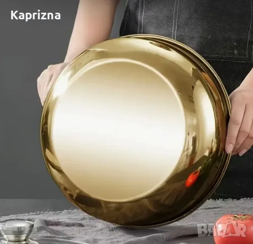 Дълбока кръгла тава за готвене, снимка 2 - Съдове за готвене - 49995699