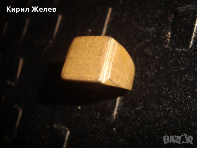 ПОЗЛАТЕН БРОНЗОВ СТАР ВИНТИДЖ с ПЕЧАТ 585 14К КЛАСИЧЕСКИ ПРЪСТЕН за КОЛЕКЦИЯ 19379, снимка 10 - Антикварни и старинни предмети - 32089031