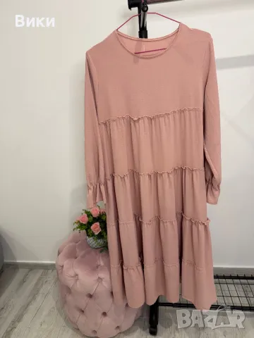 Рокля в размер L, снимка 3 - Рокли - 48587479