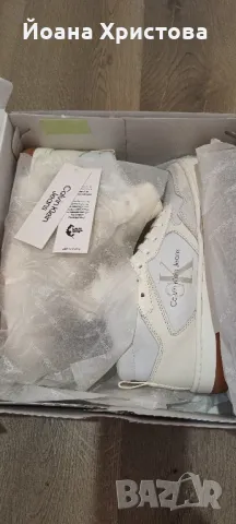 Calvin Klein бели дамски кецове, 36 н., снимка 4 - Маратонки - 48345107