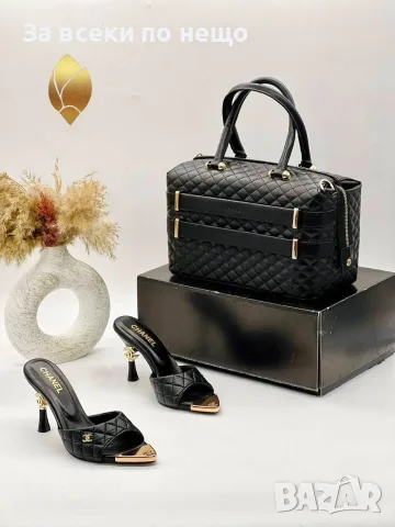 Chanel Дамски Чехли На Ток Шанел - Различни Цветове Код SEM-297, снимка 11 - Чехли - 55783002