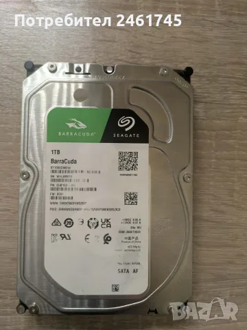 Твърд диск 1 TB 3.5  Seagate BarraCuda ST1000DM014 
