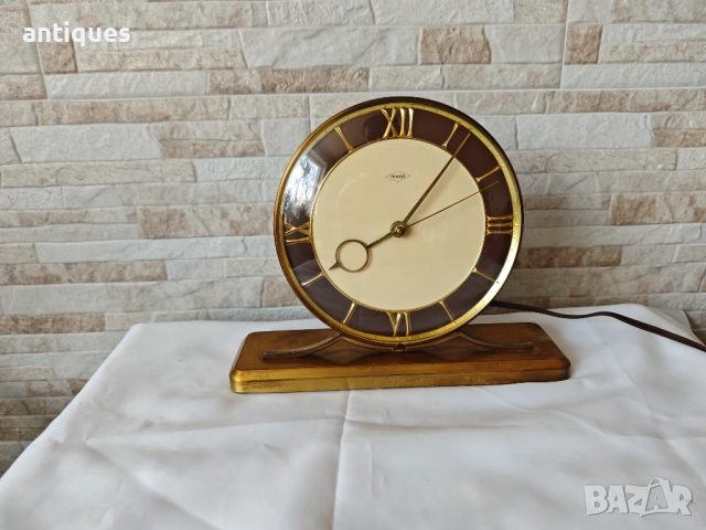 Стар настолен часовник - PEWETA - Made in Germany - 1950"г., снимка 9 - Антикварни и старинни предмети - 54364664