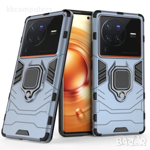 vivo X80 Pro 5G Удароустойчив Ring Holder Калъф и Протектор, снимка 11 - Калъфи, кейсове - 50741603