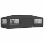 vidaXL Професионална парти шатра със стени 4x9 м антрацит 90 г/м², снимка 3