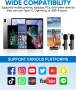 НОВИ ТЕСТВАНИ Безжичени микрофони Lavalier за iPhone / Android телефон / лаптоп, Plug-Play с щипка.., снимка 4