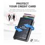 4041 Черен портфейл за кредитни карти със защита, снимка 4